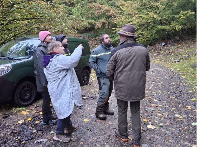 Sortie en forêt du conseil municipal le 24/10